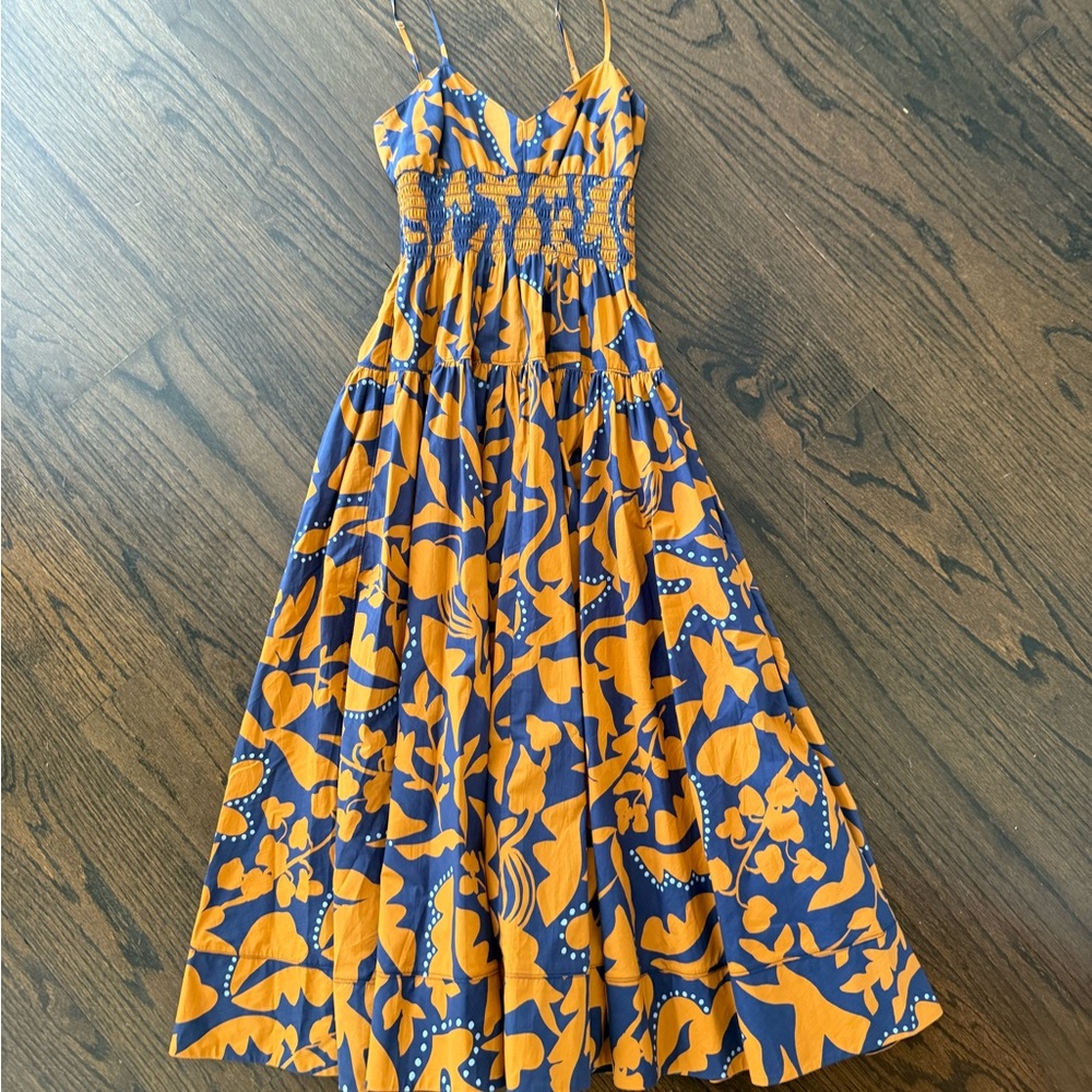 La Ligne Navy and Orange Dress